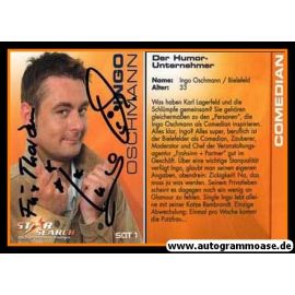 Autogramm TV | SAT1 | Ingo OSCHMANN | 2003 "Star Search"