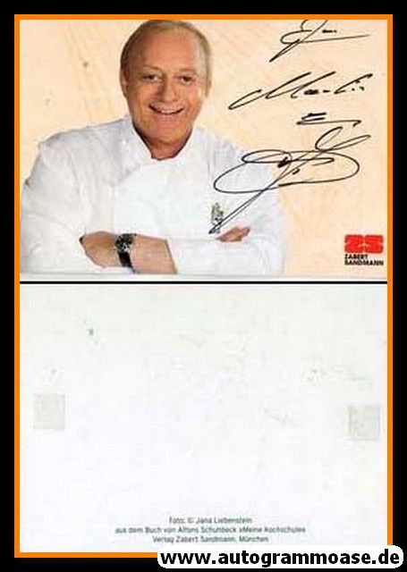 Autogramm Koch | Alfons SCHUHBECK | 2000er (Portrait Color) ZS 3