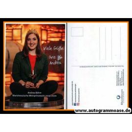 Autogramm Weinprinzessin | Andrea BÖHM | 2019 (Rheinhessen)