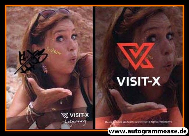 Autogramm Erotik | HOT JEANNY | 2010er (Portrait Color) Visit-X