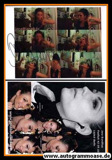 Autogramm Erotik | JANA BUNDFUSS | 2010er (Collage Color) 