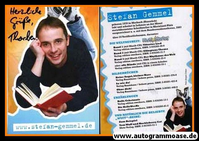 Autogramm Literatur | Stefan GEMMEL | 2010er (Portrait Color)