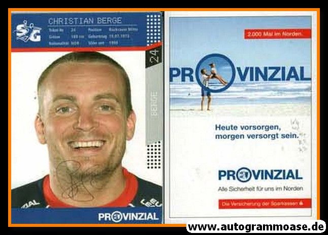 Autogramm Handball | SG Flensburg-Handewitt | 2000er | Christian BERGE