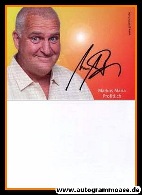 Autogramm Comedy | Markus Maria PROFITLICH | 2010er (Portrait Color) 
