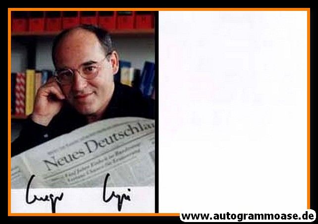 Autogramm Politik | LINKE | Gregor GYSI | 1990er Foto (Portrait Color) 2