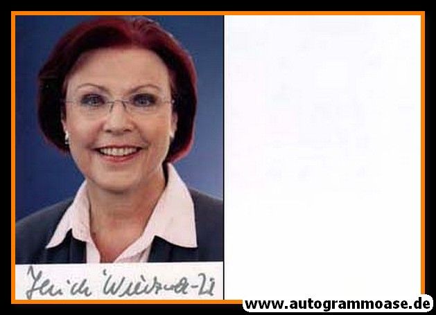 Autogramm Politik | SPD | Heidemarie WIECZOREK-ZEUL | 2000er Foto (Portrait Color) 2