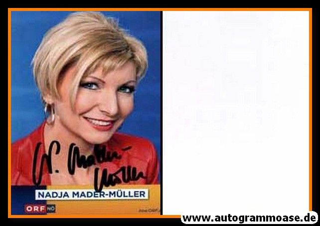 Autogramm Radio | ORF NÖ | Nadja MADER-MÜLLER | 2010er Foto (Portrait Color) 