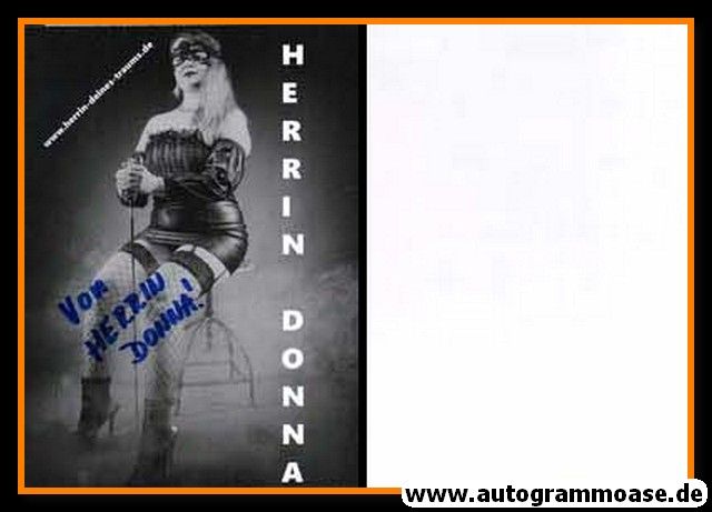 Autogramm Erotik | HERRIN DONNA | 2010er (Portrait SW)
