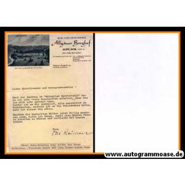 Autograph Ski Alpin | Ossi REICHERT (Brief Allgäuer Berghof) OS-Gold 1952