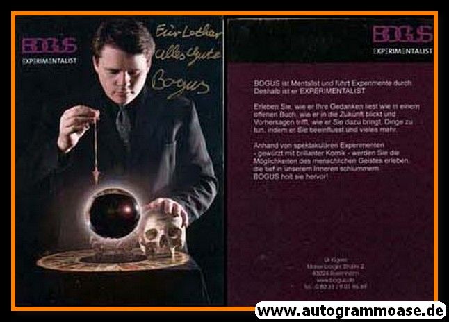 Autogramm Magie | BOGUS | 2010er (Portrait Color)