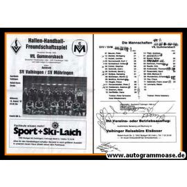 Autogramme Handball | VfL Gummersbach | 1982 (Programmheft) + 3 AG