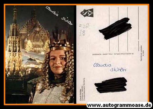 Autogramm Celebrity | Claudia STÜHLER | 1983 Druck (Christkind Nürnberg)