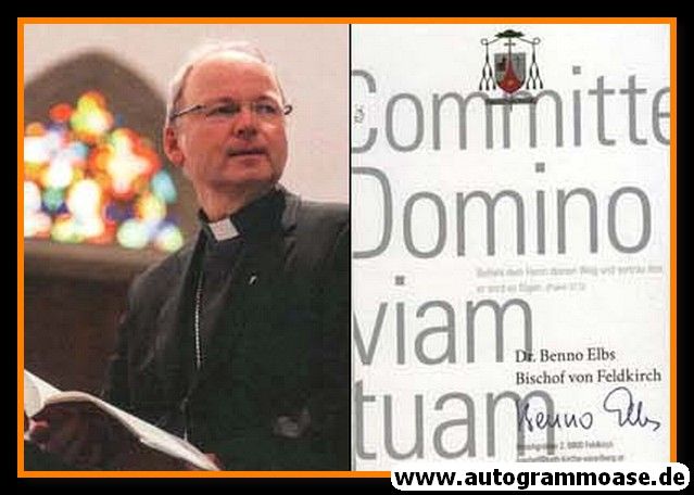Autogramm Religion | Benno ELBS | 2010er Druck (Bischof Feldkirch)
