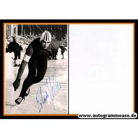 Autogramm Eisschnelllauf | Erhard KELLER | 1968 (Rennszene SW) OS-Gold