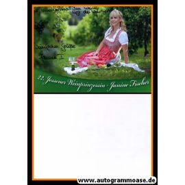 Autogramm Weinprinzessin | Janine FISCHER | 2014 (Jessen)