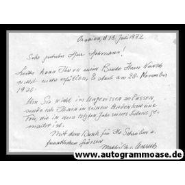 Brief Kunst | Mathilde VON UNRUH (1971)