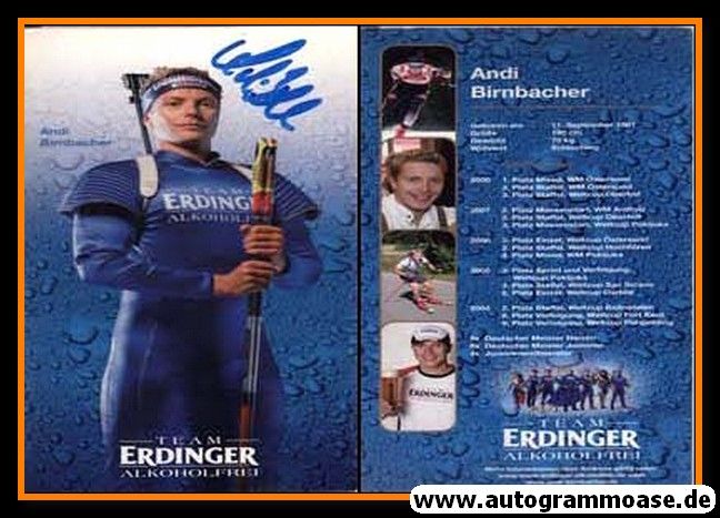 Autogramm Biathlon | Andreas BIRNBACHER | 2008 (Erdinger XL)