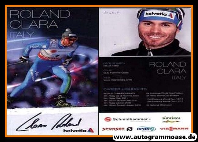 Autogramm Langlauf | Roland CLARA | 2013 (Helvetia XL)