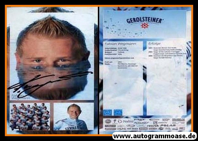 Autogramm Radsport | Fabian WEGMANN | 2005 (Gerolsteiner)