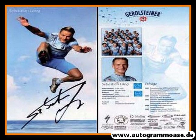 Autogramm Radsport | Sebastian LANG | 2006 (Gerolsteiner)