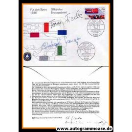 Autogramme Bob | Christoph LANGEN + Toni FISCHER | 1986 (Ersttagsbrief)