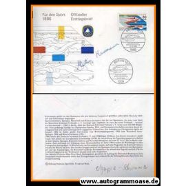 Autogramm Schwimmen | Martin HERRMANN | 1986 (Ersttagsbrief)