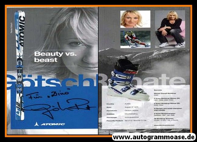 Autogramm Ski Alpin | Renate GÖTSCHL | 2005 (Atomic XL)