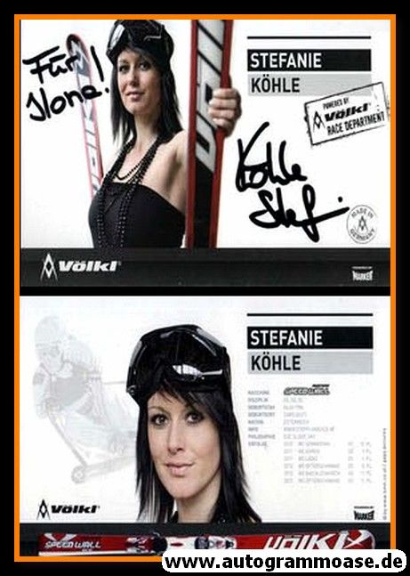 Autogramm Ski Alpin | Stefanie KÖHLE | 2013 (Völkl XL)