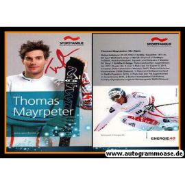 Autogramm Ski Alpin | Thomas MAYRPETER | 2012 (Sportfamilie XL)