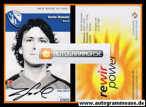 Autogramm Fussball | VfL Bochum | 2006 | Sascha ZIVANOVIC