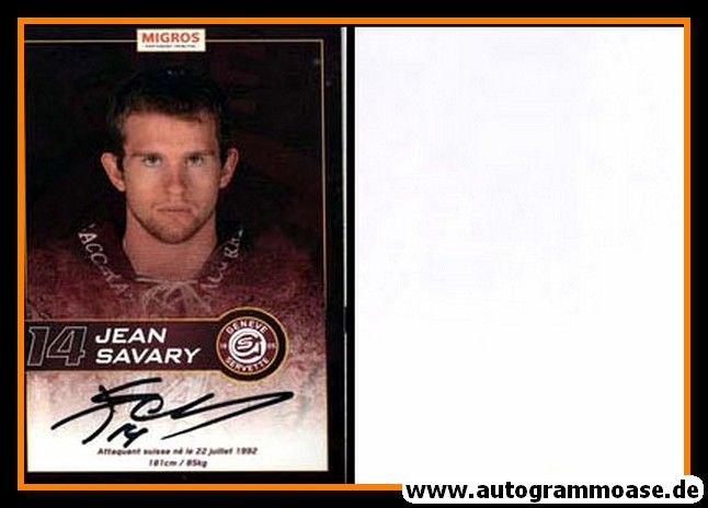 Autogramm Eishockey | Geneve-Servette HC | 2013 | Jean SAVARY