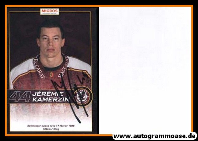 Autogramm Eishockey | Geneve-Servette HC | 2013 | Jereme KAMERZIN