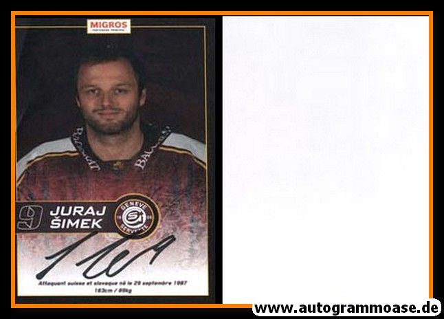 Autogramm Eishockey | Geneve-Servette HC | 2013 | Juraj SIMEK