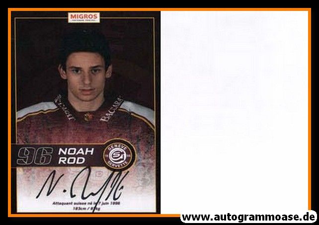 Autogramm Eishockey | Geneve-Servette HC | 2013 | Noah ROD