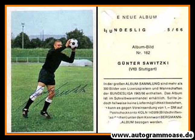 Autogramm Fussball | VfB Stuttgart | 1965 | Günter SAWITZKI (Bergmann 162)
