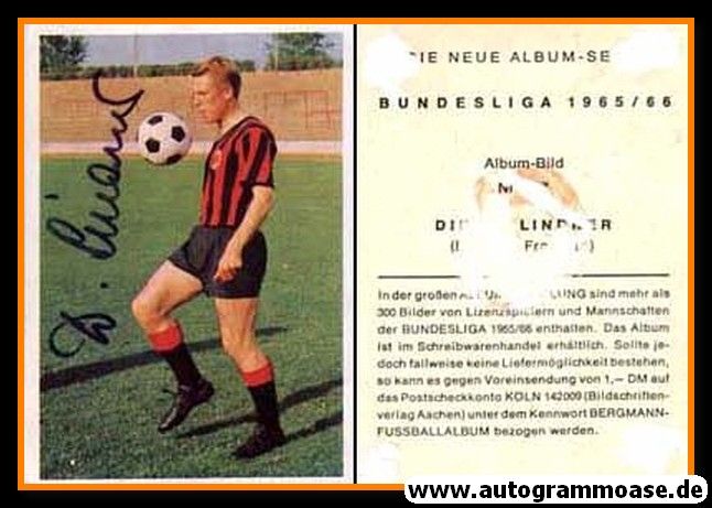 Autogramm Fussball | Eintracht Frankfurt | 1965 | Dieter LINDNER (Bergmann 137)