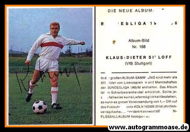 Autogramm Fussball | VfB Stuttgart | 1965 Sabi | Klaus-Dieter SIELOFF (Bergmann 168)