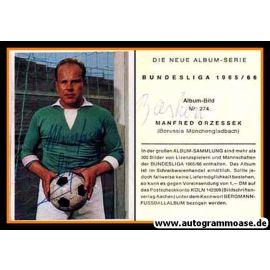 Autogramm Fussball | Borussia Mönchengladbach | 1965 | Manfred ORZESSEK (Bergmann 274)