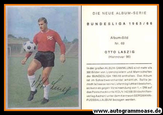 Autogramm Fussball | Hannover 96 | 1965 | Otto LASZIG (Bergmann 069)