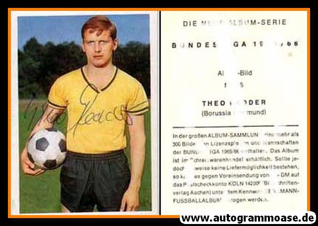 Autogramm Fussball | Borussia Dortmund | 1965 | Theo REDDER (Bergmann 055)