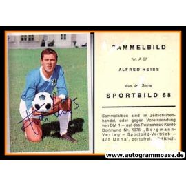 Autogramm Fussball | TSV 1860 München | 1968 | Alfred HEISS (Bergmann A092)