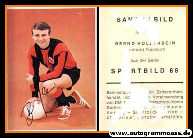 Autogramm Fussball | Eintracht Frankfurt | 1968 | Bernd HÖLZENBEIN (Bergmann A188)