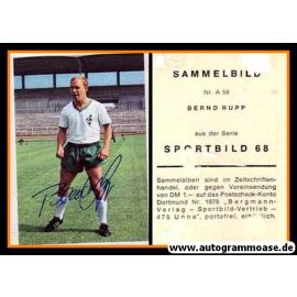 Autogramm Fussball | SV Werder Bremen | 1968 | Bernd RUPP (Bergmann A058)