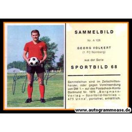 Autogramm Fussball | 1. FC Nürnberg | 1968 | Georg VOLKERT (Bergmann A108)