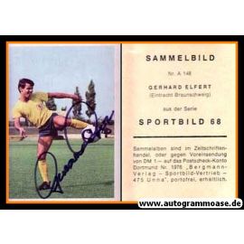 Autogramm Fussball | Eintracht Braunschweig | 1968 | Gerhard ELFERT (Bergmann A148)