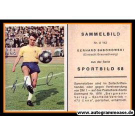 Autogramm Fussball | Eintracht Braunschweig | 1968 | Gerd SABOROWSKI (Bergmann A143)