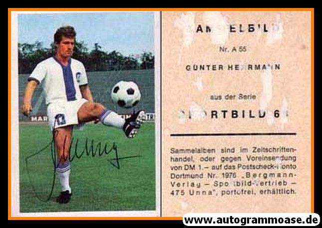 Autogramm Fussball | Karlsruher SC | 1968 | Günter HERRMANN (Bergmann A055)