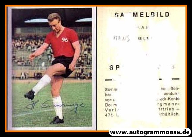 Autogramm Fussball | Hannover 96 | 1968 | Hans SIEMENSMEYER (Bergmann A086)