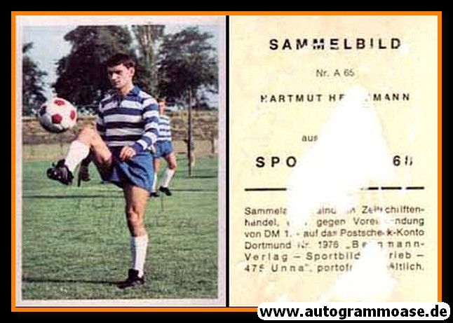 Autogramm Fussball | MSV Duisburg | 1968 | Hartmut HEIDEMANN (Bergmann A065)