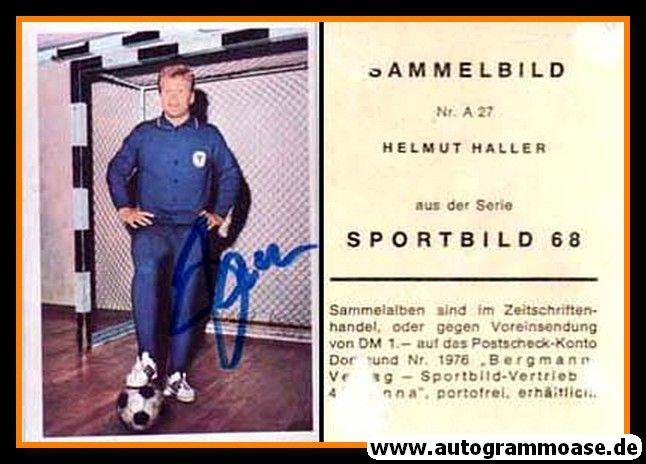 Autogramm Fussball | DFB | 1968 | Helmut HALLER (Bergmann A027)